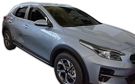 J&J AUTOMOTIVE Windabweiser passend für Kia X Ceed 5-Türer ab 2019 4tlg, Heko Regenabweiser Vorne Hinten Getönt Dunkel Passform