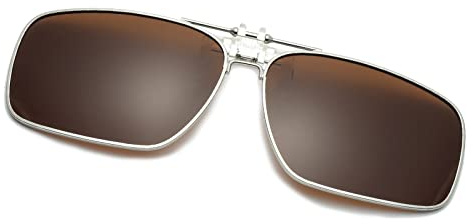 Long Keeper Sonnenbrillen Clip Polarisiert - Sonnenbrillen Aufsatz Brille, polarisierte Clip On sonnenbrille aufsatz für brillenträger Damen Herren