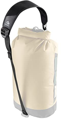 Sea to Summit - Dry Bag Sling - Umhängegurt - Abnehmbarer Schultergurt - Schulterpolster aus 3D Mesh - Kompatibel mit Lightweight, Evac & Big River mit Befestigungspunkt & D-Ring - Jet Black