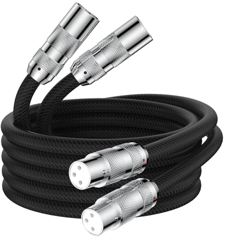 Viborg High End 3-Pin Mikrofonkabel 1,5m OFC XLR Audio Cable XLR Stecker Auf Busche For Cd, Power Amplifier, Monitorlautsprecher, Kopfhörer Verstärker