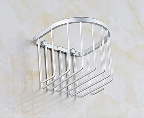 FFOCCO 1PC Wand Befestigte Toiletten Papier Halter Badezimmer Dusche Regal Raum Aluminium Lagerung Korb Papier Handtuch Tissue Box Present