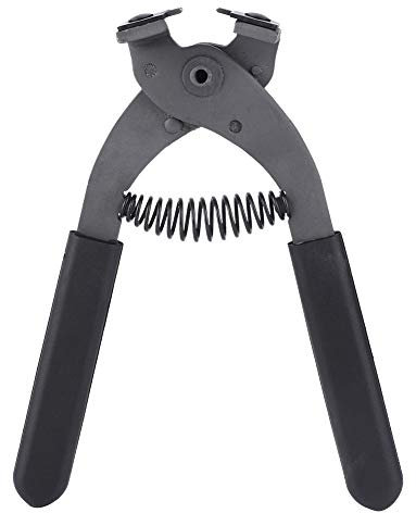 Leise Lederzange, 17 cm, Handheld, Karbonstahl, geräuschlose Zange, Lederhandwerk, Lochzange für Gürtel, Geldbörsen, Uhrenarmbänder, Heimwerkerprojekte (4 mm - 4 Zähne)
