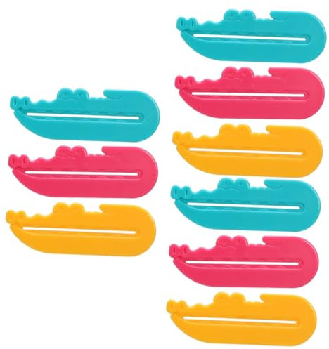 FRCOLOR 9pcs Rolling Toothpaste Squeezer for Boys and Girls Years Safe Compact Portable Toothpaste Tube Squeezer Kit