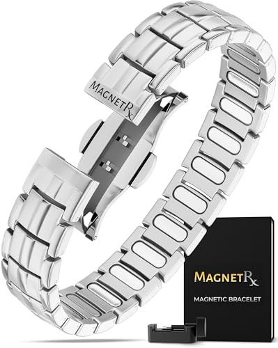 MagnetRX® Magnet Armband Herren – EllipseMAX 5X Stärke 5.000 Gauss Magnete – Titan Wrist Magnetisches Armband – Verstellbares Magnetarmband Herren - Entworfen in den USA & Zum Patent Angemeldet