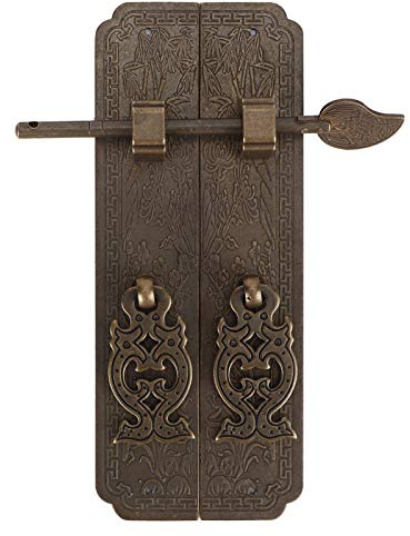 Akozon Vintage-Messinggriffe Im Chinesischen Stil für Schränke – Schrankgriffe aus Antikem Kupfer – Traditionelle Möbelbeschläge – Mei Lan Zhu Ju Design
