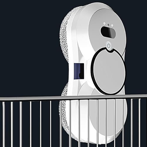 Robot Limpiacristales, Robot Limpiacristales Con SuccióN Potente De 5600 Pa, ProteccióN Contra Cortes De EnergíA, DeteccióN De Bordes, Apto Para Ventanas, Azulejos Y,Black