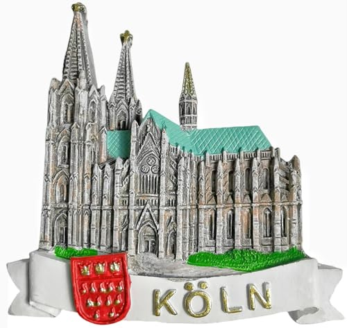 3D Köln Deutschland Kühlschrankmagnet Tourist Souvenir Kühlschrank Deko Magnet Handbemalt Handwerk