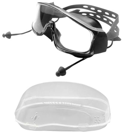 CGACCSD Gafas de natación con tapones para los oídos, natación con tapones para los oídos, antiniebla, gafas de piscina con tapones para los oídos | Equipo unisex, gafas de deportes acuáticos para