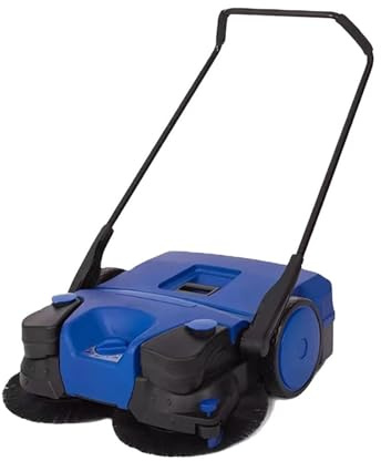 BADIKA Push Sweeper K2 Walk Behind Manual Push Street Road Leaf Sweeper Parking Lot Floor Sweeper