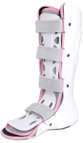Oneweijie Medical Boots, Ankle Sprain Correction Boots, Ankle Sprain Braces, Adjustable Splints, Walking Boots, Detachable Linings(Long Right Foot)