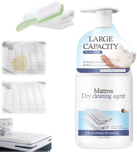 Genérico 300ml Limpiador de colchón eliminador de Manchas Extra Fuerte, eliminador de Manchas de colchón para la Cama, pulverizador de eliminación de Manchas para tapicería (1pcs)