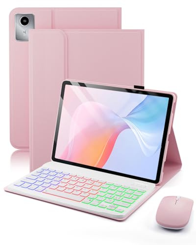 Per Lenovo Tab M11 (TB330) 2024 11 Pollici/Lenovo Idea Tab (TB-336ZU TB-336FU) 2025 11 Pollici Cover Con Wireless Bluetooth Italiano (QWERTY) Tastiera Retroilluminati e Mouse Backlit Keyboard Case