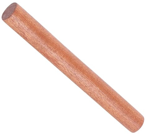 SEWACC Wooden Dough Roller and Classic Wooden Rolling Pin 40cm Natural Lacquer-free Wutong Wood Non-stick Baking Roller for Home Kitchen Dough and Pastry Preparation