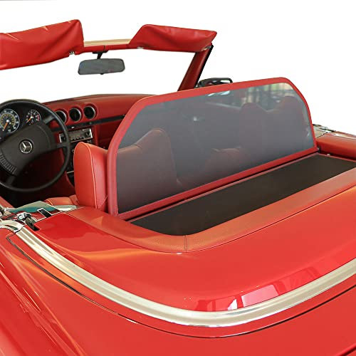 Aperta Windschott passend für Mercedes-Benz SL-Klasse (1971-1989) SL R107 100% Passgenau OEM Qualität Dunkel Rot Windstop Windabweiser
