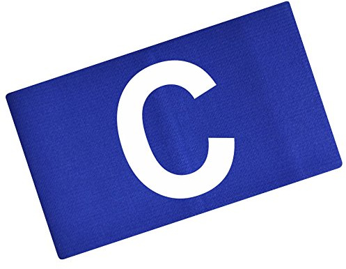 FanShirts4u Kapitänsbinde Spielführerbinde Capitainsband C (blau, Senior ca. 28cm Umfang)