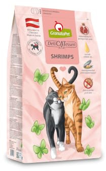 GranataPet DeliCatessen gamberetti Adult, 1,8 kg, cibo secco per gatti, cibo delizioso per gatti, mangime completo senza cereali e senza zuccheri