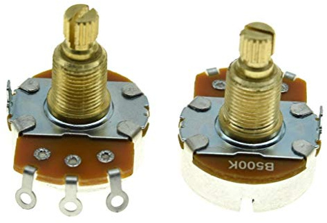 Alpha Gitarren-Bass-Töpfe, volle Größe, 2er-Pack B500K