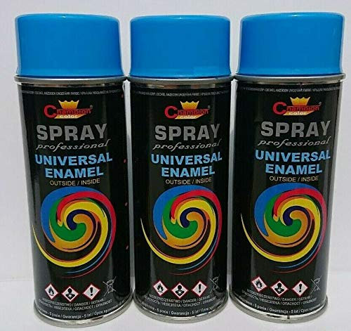 Sprühlack RAL Sprühfarbe Lackspray Spraydose 400ml - RAL 5012-3 Stück