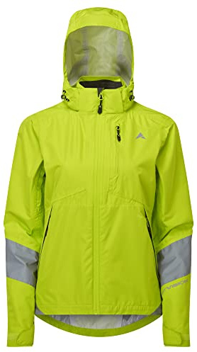 Altura Womens Typhoon Waterproof Reflective Cycling Jacket - Lime - 12