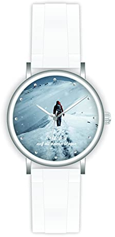 memories Uhr mit Foto Fotouhr 40mm Silikonband Uhr mit Bild Made in Germany