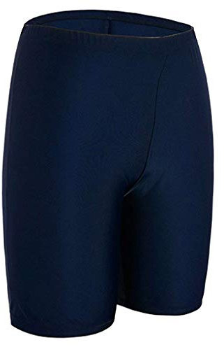 Deloito Swimming Shorts Women's Swimming Cycling Swimming Trunks Quick Drying Black Board Shorts Swimming Shorts Leggings Knee-Length Swimming Trunks Comfortable Bikini Bottoms, navy, S