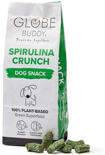 Spirulina Crunch – Vegane Hundeleckerlis aus Spirulina & Gemüse, Zertifiziert vegan – Nachhaltige, getreidefreie Snacks ohne künstliche Zusätze – 200 g