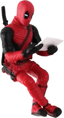 FAINCA Deadpool Action Figure Gadget Auto Interni Cruscotto Ornamento Ciondolo Ornamenti di Auto Simpatico Deadpool Decorazioni Cruscotto Figurine per Interni per Decorazioni per Car Casa o Ufficio