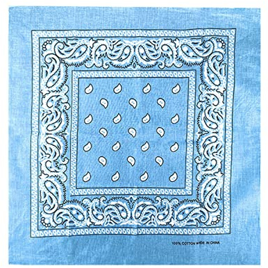 JOPHY & CO. Bandanas aus 100% Baumwolle für Damen Herren Kinder Unisex mit Paisley Muster Kopftuch Kopfbedeckung Schal für Haar/Hals/Handgelenk/Kopf COD.644