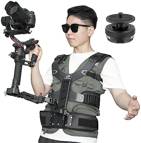 DF DIGITALFOTO Thanos Gimbal Support Vest Rig System,Filmmakers Kit Portable SteadyCam Axis Compatible with DJI RS5/RS4/Mini/RS2/RS 3/Mini,ZHIYUN Crane for Videographer Smoothing Footage 4.4-11 lbs
