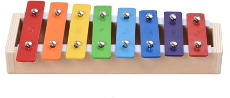 BABYCE Glockenspiel Erwachsene Kompaktes Xylophon-Glockenspiel Mit 8 Tasten Und Holzschlägeln, Percussion-Musikinstrument