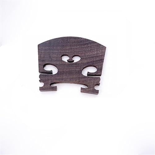 2 Stück Import Grade 1 natürliches reines Ebenholz/Palisander 4/4 Violinstegbrücken Geigenzubehör (Color : Ebony)