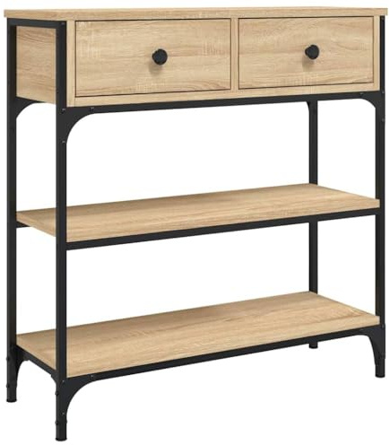 vidaXL Table Console chêne Sonoma 72,5x25x75 cm Bois d'ingénierie