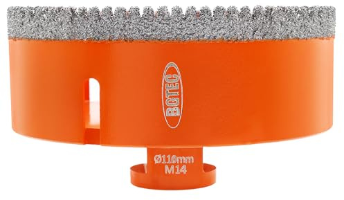 BGTEC Foret Diamant Trépan Carrelage-100mm avec filetage M14 pour forage porcelaine,céramique,carrelage,granit,marbre, pierre