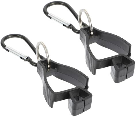 GARVALON Handschuhclips Aus Edelstahl 2 Stück Multifunktions Outdoor Cliphaken Für Arbeit Gürtelhalter Mit Karabiner Zur Aufbewahrung Von Handschuhen Und Sonnenbrillen