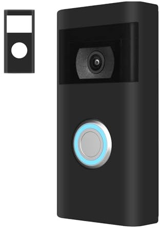 SZBAMI Silicone Skin Case Compatible with Ring Video Doorbell (2 Gen) Cover with Sun Glare, UV & Weather Protection