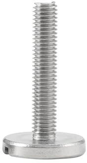 KSeSii Vis à tête Plate Extra Large à Fente en Un Mot M2.5 M2 M3 M4 M5 M6 en Acier Inoxydable 304 Boulon à tête Ronde Plate(25mm,M6-1Pcs)