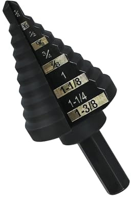 48-89-9205 Step Drill Bit for Milwau-kee Step Bit #5 1/4 - 1-3/8 ﻿
