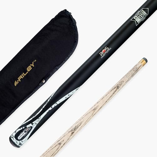 Riley RONNIE O'SULLIVAN Snooker and English Pool Cue and Case Set 9.5mm Tip | Endorsed Limited Edition Set, Sturdy Hard Case, Perfect Gift for Snooker Enthusiasts