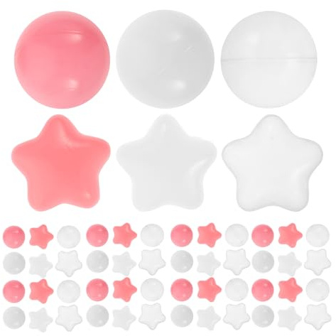 Milisten 120 Bolas de Repuesto con Forma de Estrella para Piscina de Bolas Macaron Ocean Ball Pit, Accesorios de plástico para Parques Infantiles, Ideales para Fiestas Infantiles y Zonas de Juegos