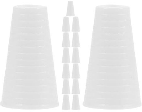 IMIKEYA Lot de 15 Embouts de Cordon en Plastique Blanc pour Stores Vénitiens Pompons à Cordon pour Stores Romains Accessoires de Rideaux Verticaux Pièces Détachées pour Décoration