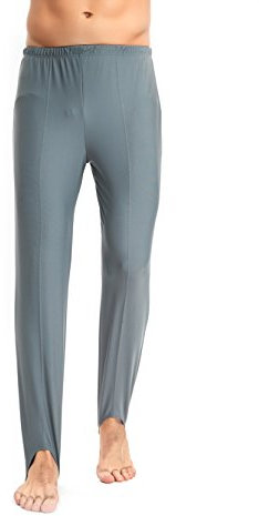 Mens and Boys Gymnastics Pants Leotard Youth Ballet Tights Stirrup Pants for Dance Yoga Practice Athletic Gray