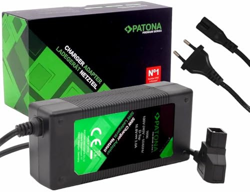 PATONA Premium D-Tap Ladegerät 3A für Sony BP-95W, BP-190WS, DSR 250P, 600P, 650P, 652P, Hochwertiges V-Mount Netzteil für Profi-Camcorder & Dauerlicht