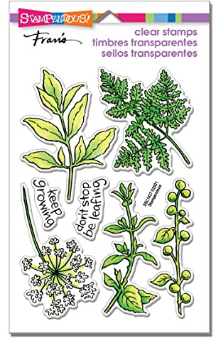 Wild Greens Stempel-Set, transparent