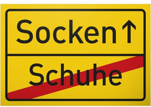 DankeDir! Bitte Schuhe ausziehen - Schild 30 x 20 cm - Geschenkidee Partydeko Deko Geschenk Kollegen Freunde Party - lustiger Spruch Spruchschild Türschild Geburtstagsgeschenk Wanddeko