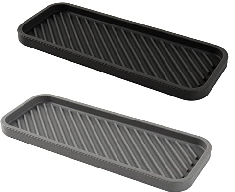 Bandeja organizadora de Silicona para Cocina, dispensador de jabón para Fregadero de Cocina, baño, Bandeja de Almacenamiento para Cepillo de Platos, dispensador de jabón, Accesorios para lavavajillas