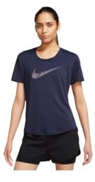 Nike Damen Swoosh T-Shirt, Purple Ink/Disco Purple, M EU