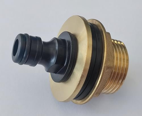 IBC Container REGENTONNENDURCHFÜHRUNG Schlauchanschluß Ideal als TANKENTLÜFTUNG (1/2 klick Schlauchanschluss)