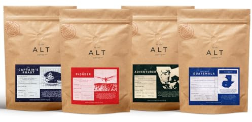 Altitude Coffee London - Specialty Coffee Premium Collection, Medium Roasts, Whole Beans (4 x 250g)