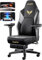 AutoFull M6 Pro Gaming Chair with Ventilated & Heated Seat, Ergonomic Office Chair with Dynamic Lumbar Support, 6D Adjustable Armrests & Telescopic Footrest, Black