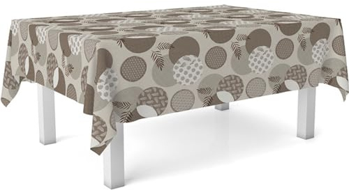 ECOMMERC3 | Rektangulär bordsduk vaxduk storlek 240 x 140 cm stil, hållbarhet och lätt att rengöra för ditt bord - oljeduk fläckbeständig och vattentät